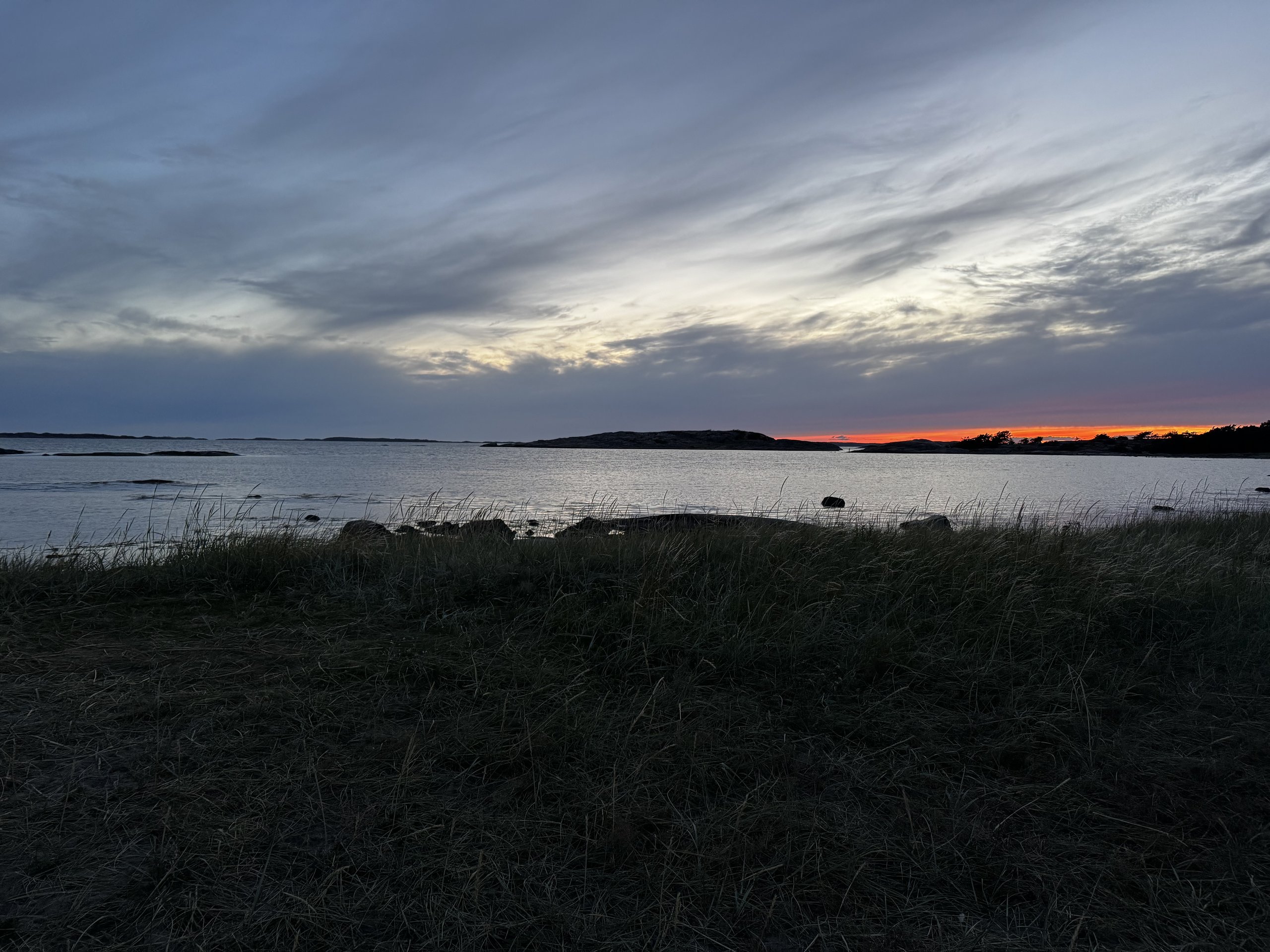 Solnedgång vid Rossö